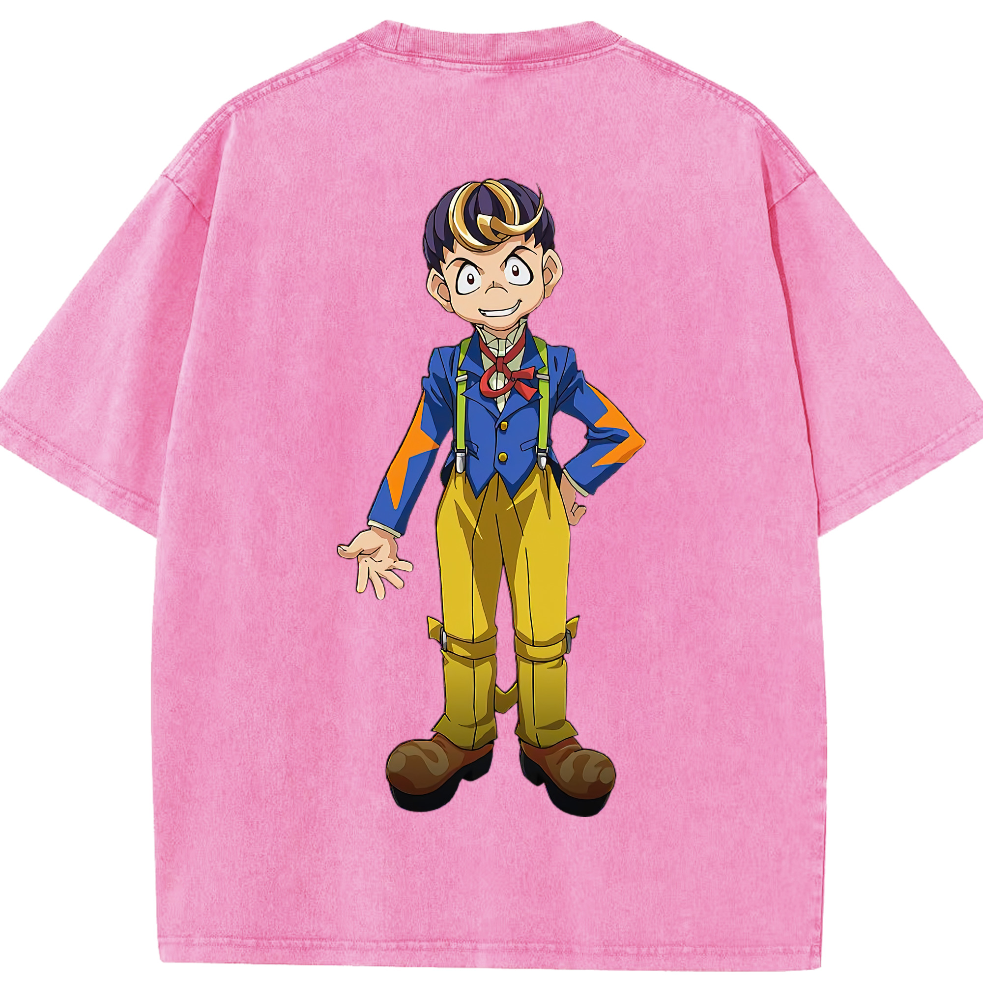 （画像用） 遊☆戯☆王 Yu-Gi-Oh! 綿100% ヴィンテージ風 半袖Tシャツ（背面プリント）